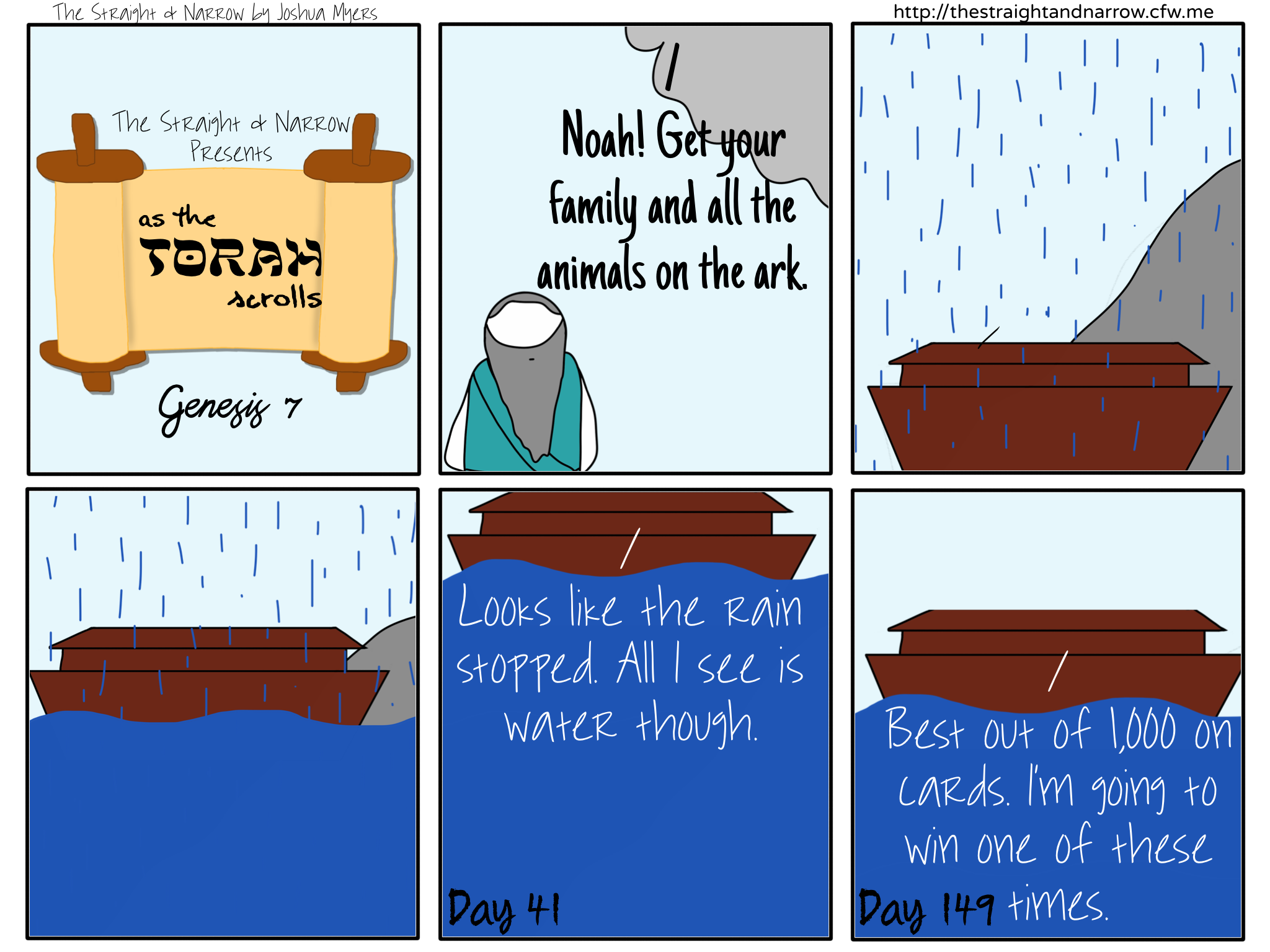 As The Torah Scrolls: Genesis 7