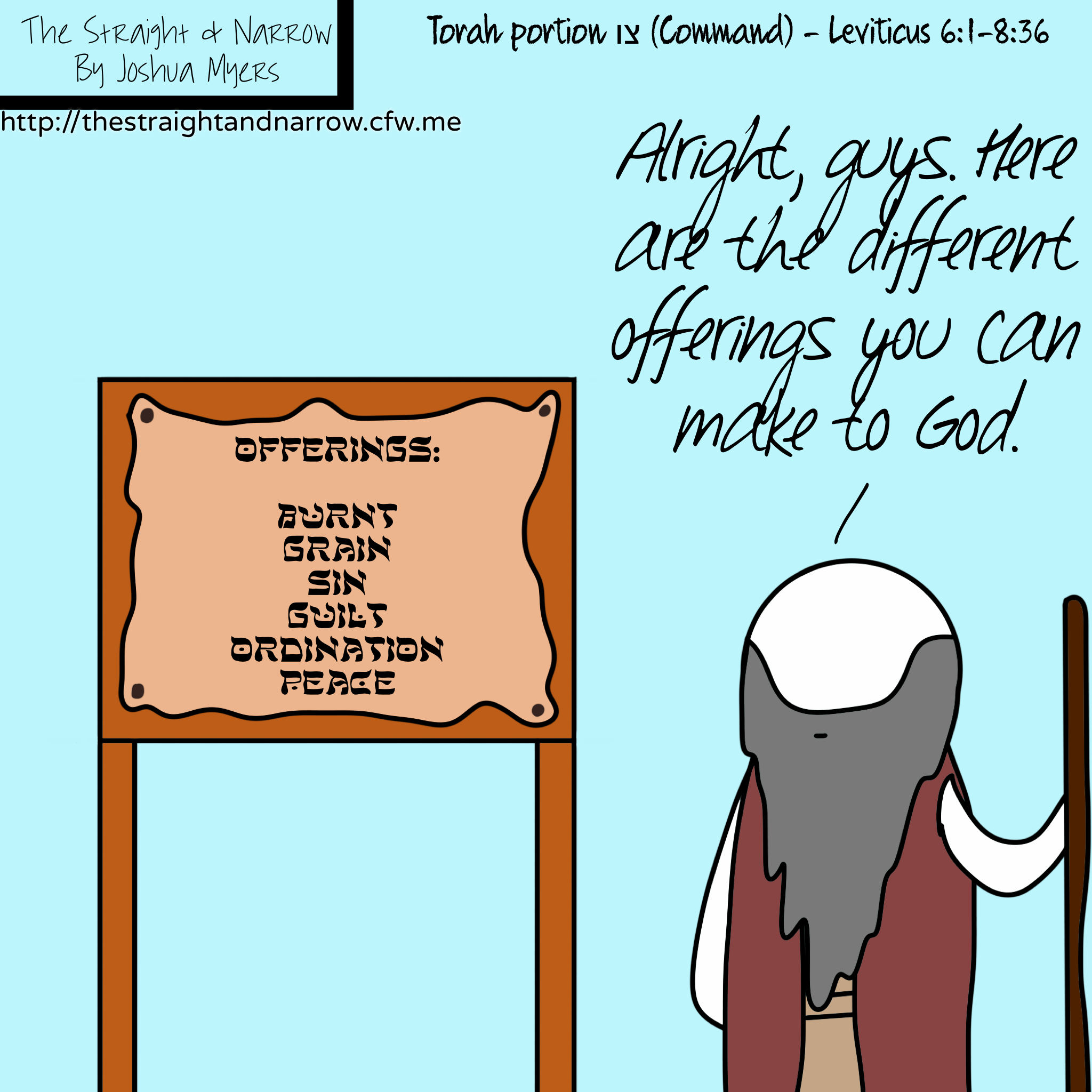 Torah Portion: צו (Command) – Leviticus 6:1-8:36