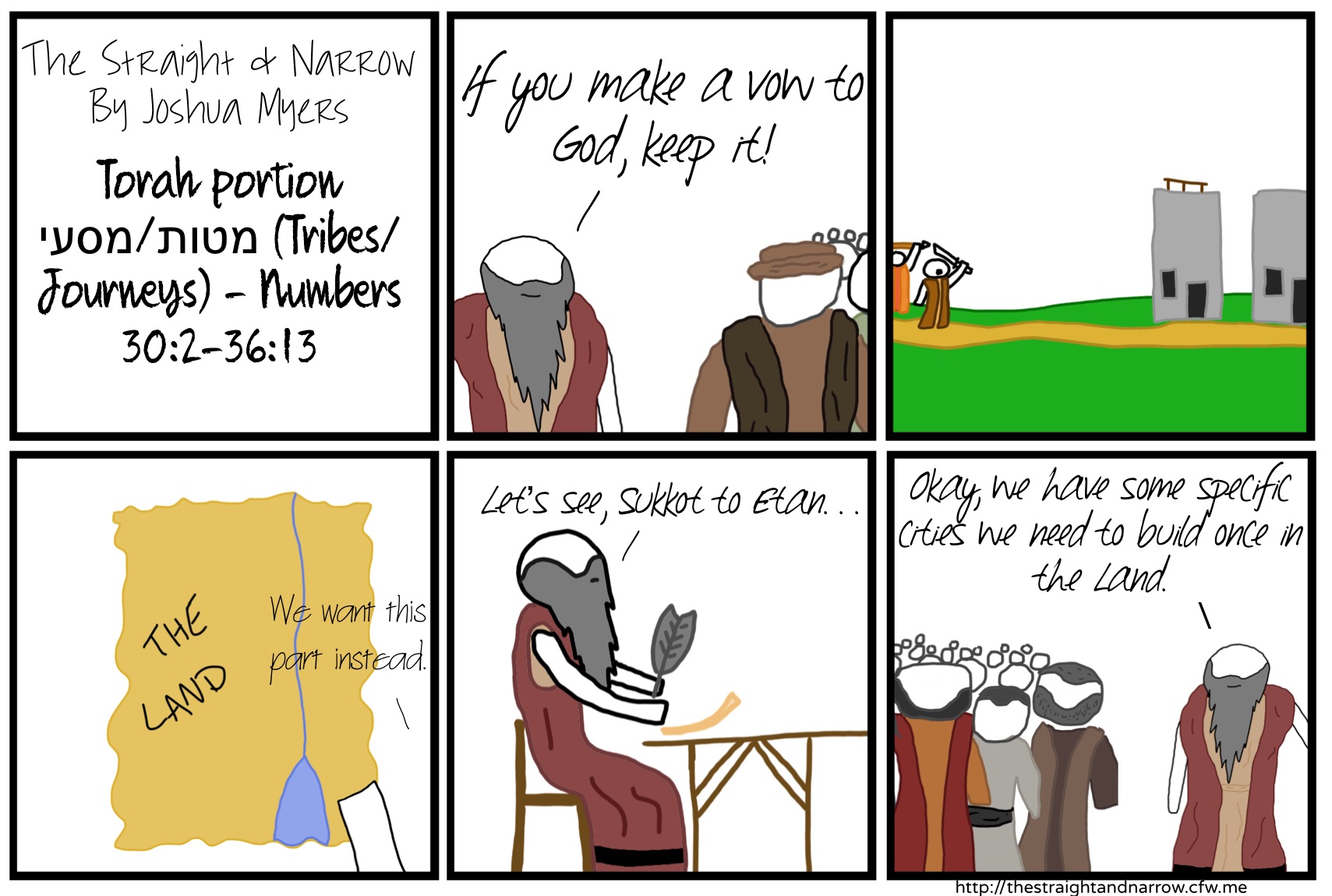 Torah Portion: מטות/מסעי (Tribes/Journeys) – Numbers 30:2-36:13