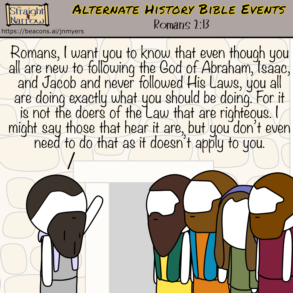 Alternate History Bible Events: Romans 2:13