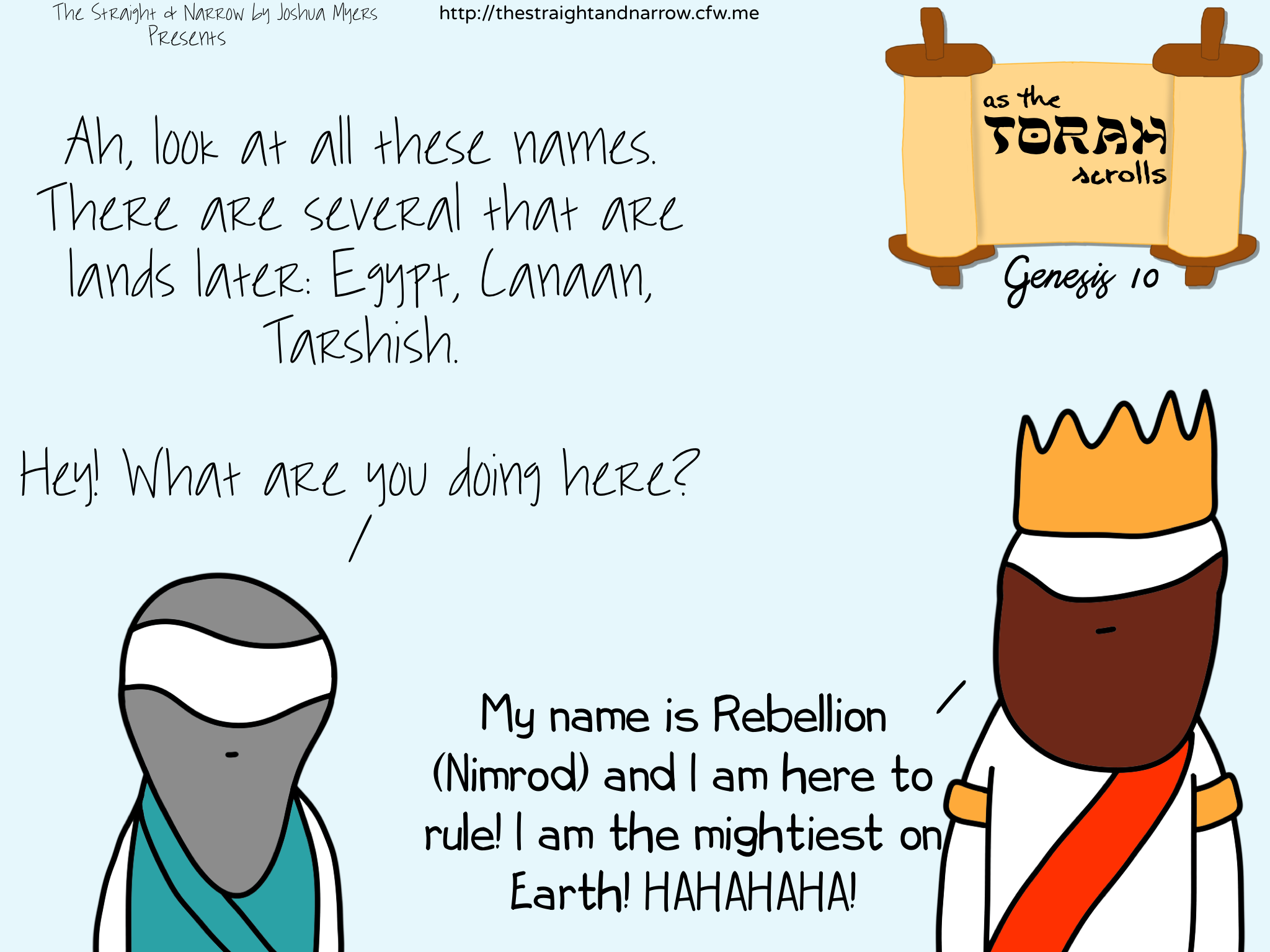 As The Torah Scrolls: Genesis 10