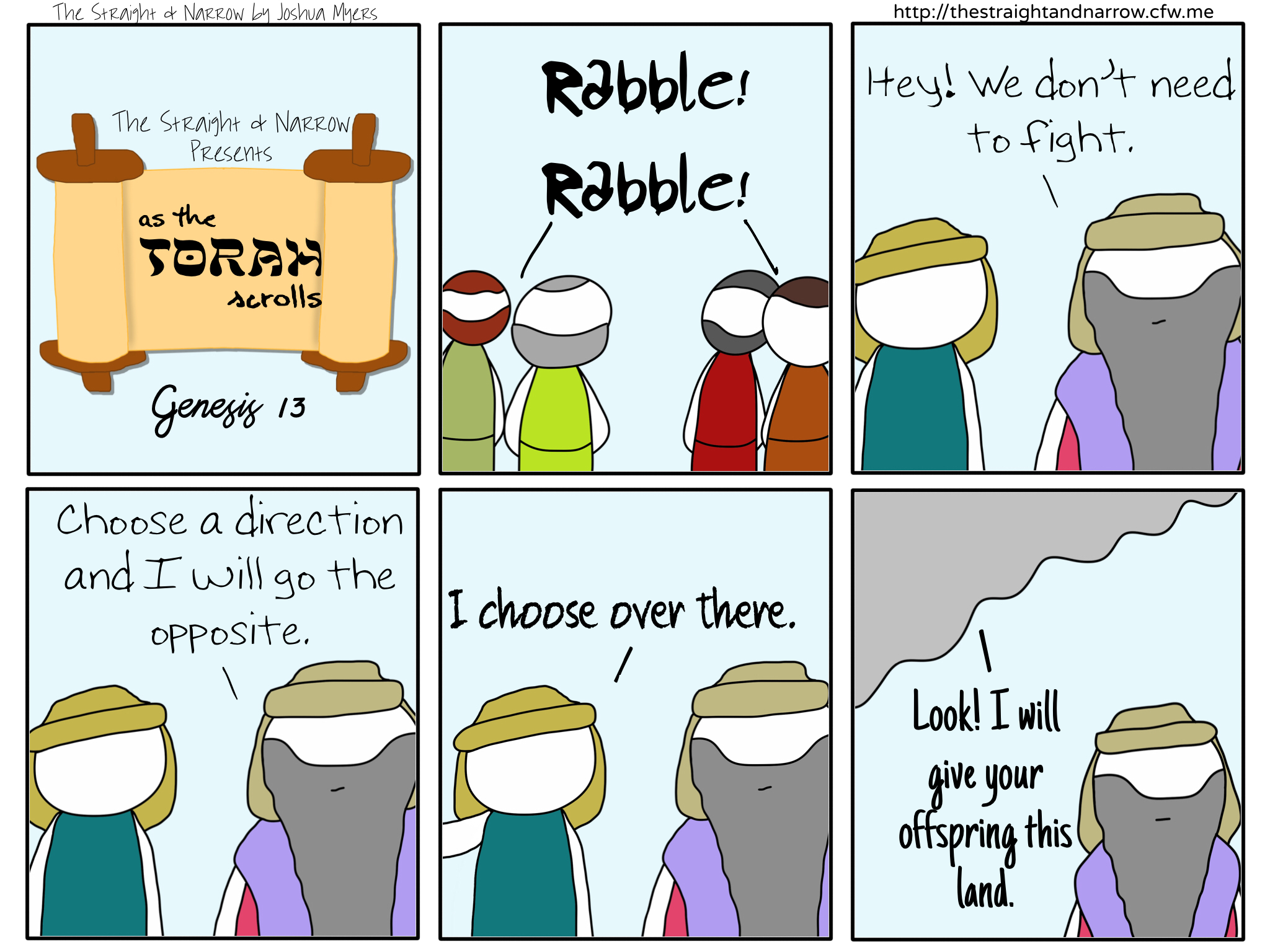 As The Torah Scrolls: Genesis 13