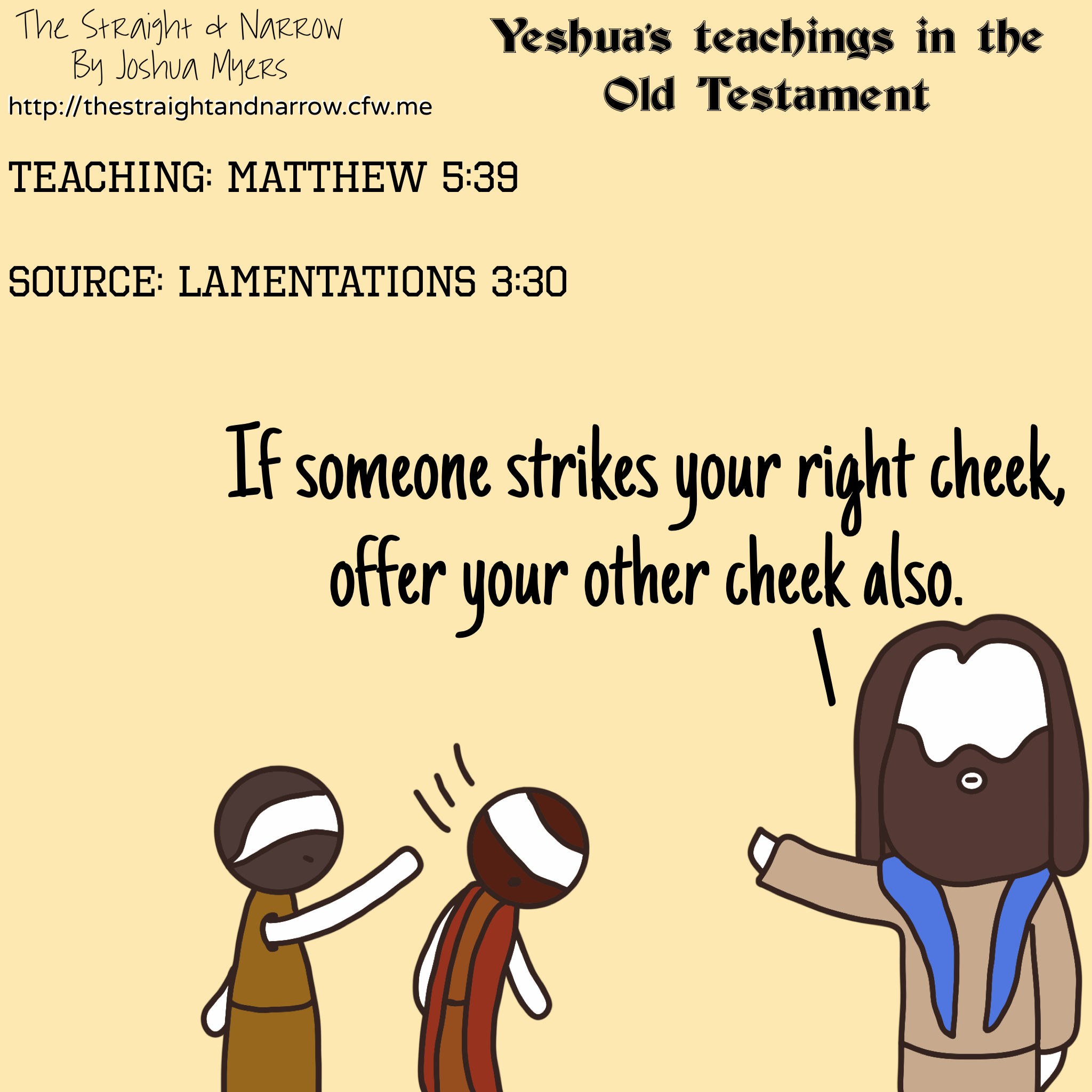 Turn the other cheek