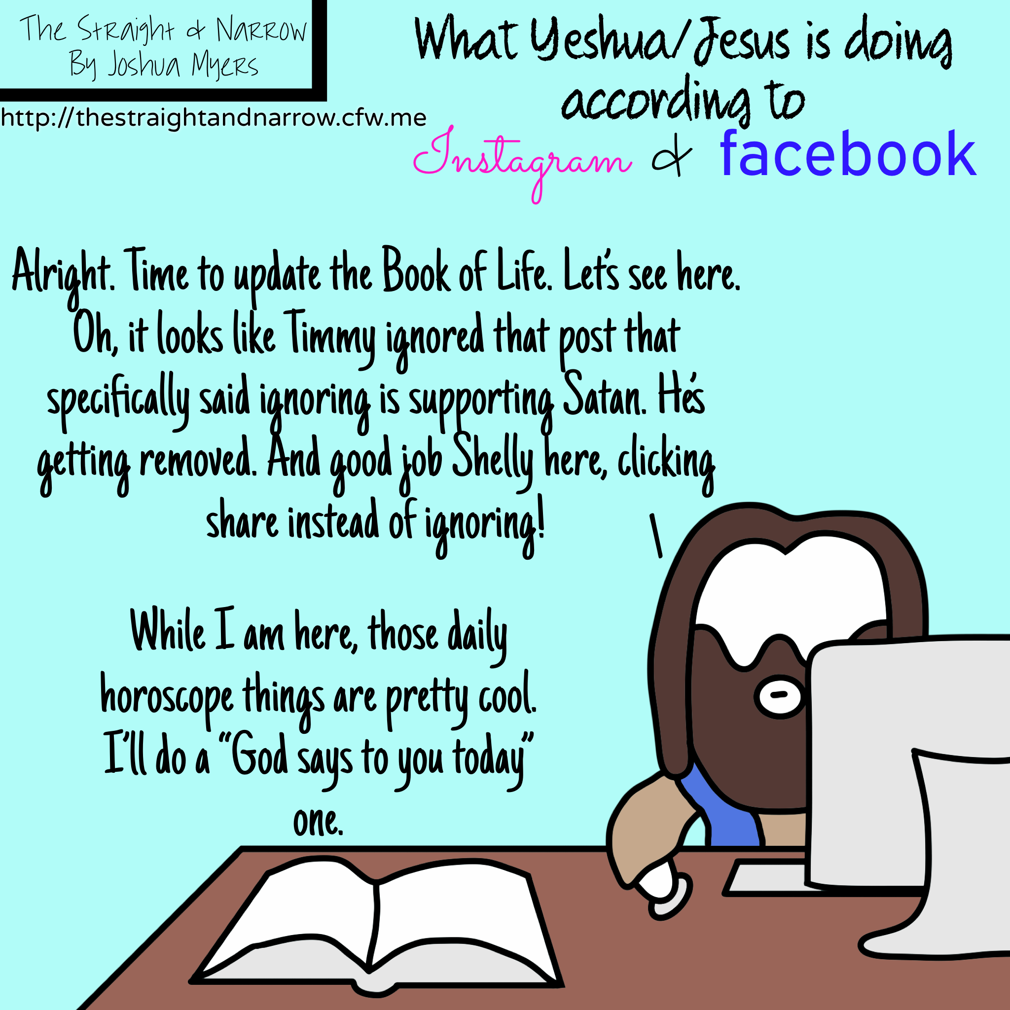 What actions Yeshua is making according to Facebook