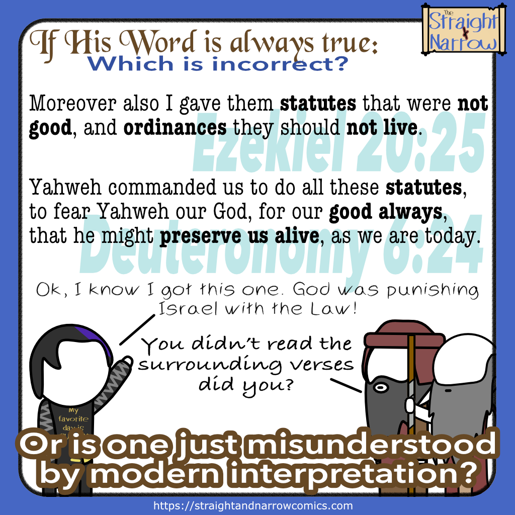 If His Word is True: The Law is bad?