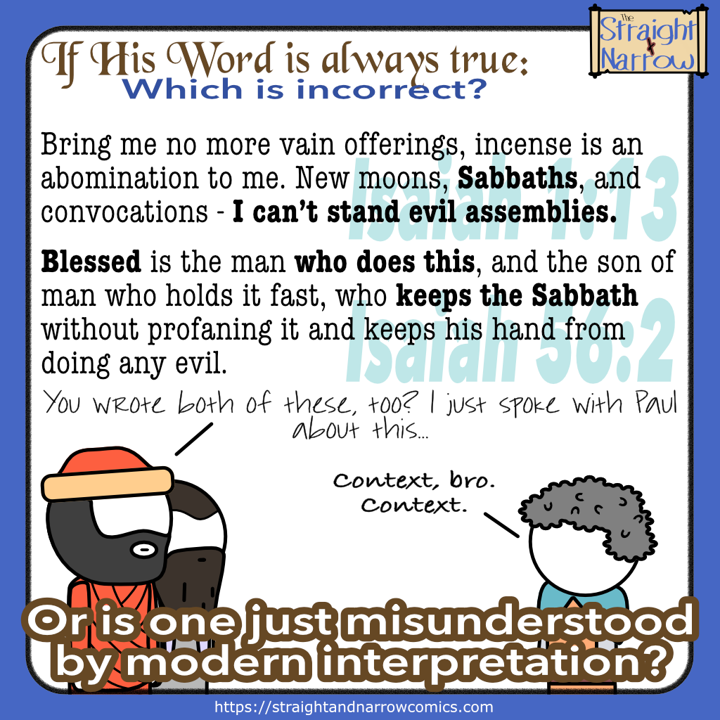 If His Word is True: God doesn’t like the Sabbath?
