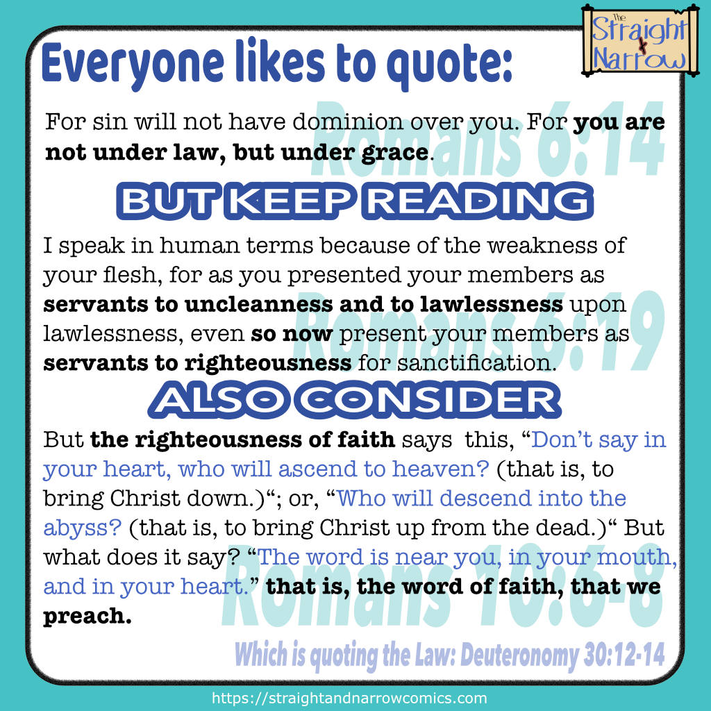 Keep Reading: Not Under Law, But Under Grace