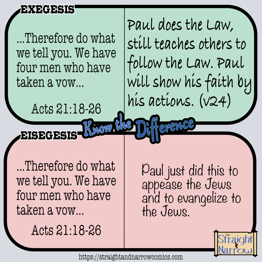 Know the Difference: Paul and the vow